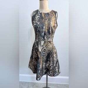 Elegant Leopard Print Dress